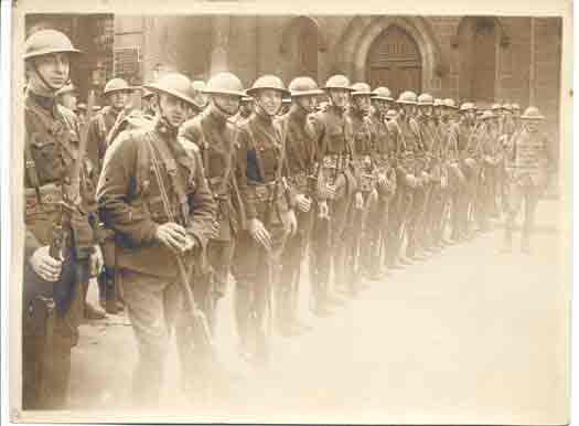 Lining up for the parade