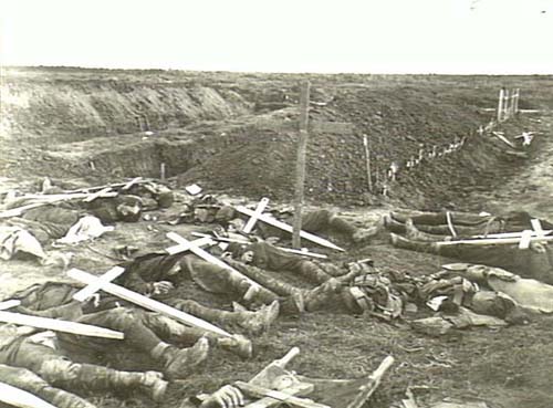 27th Division dead at Guillemont Farm, September 29, 1918