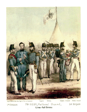 7th Regiment uniforms ca. 1850