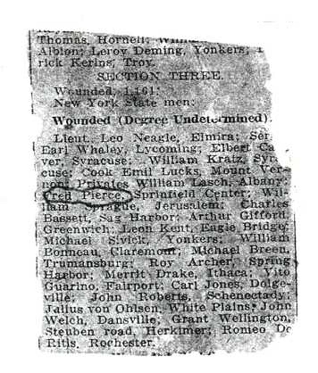 107th Infantry, 27th Division, AEF